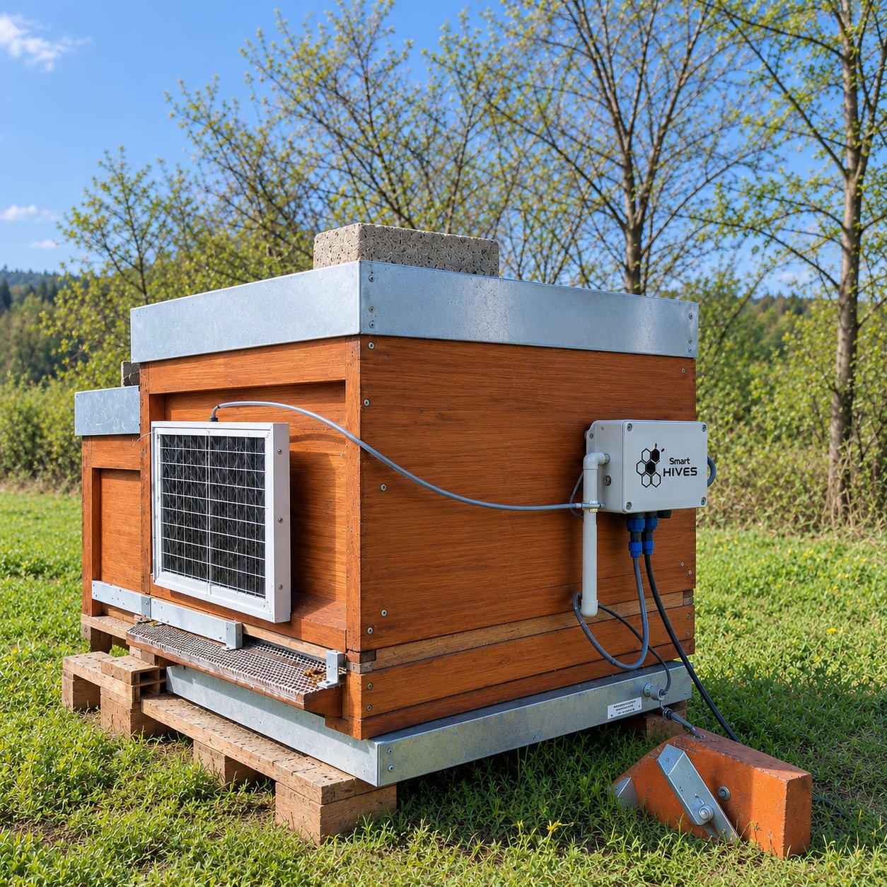 Ventilated Smart Hive with control unit